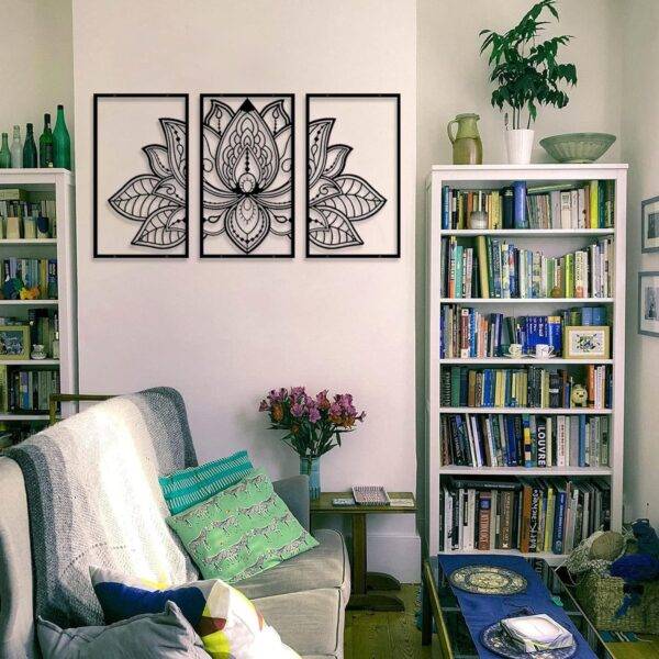 Diseño Mandala y plantas dividido en 3