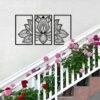 Diseño Mandala y plantas dividido en 3