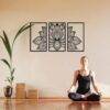Diseño Mandala y plantas dividido en 3