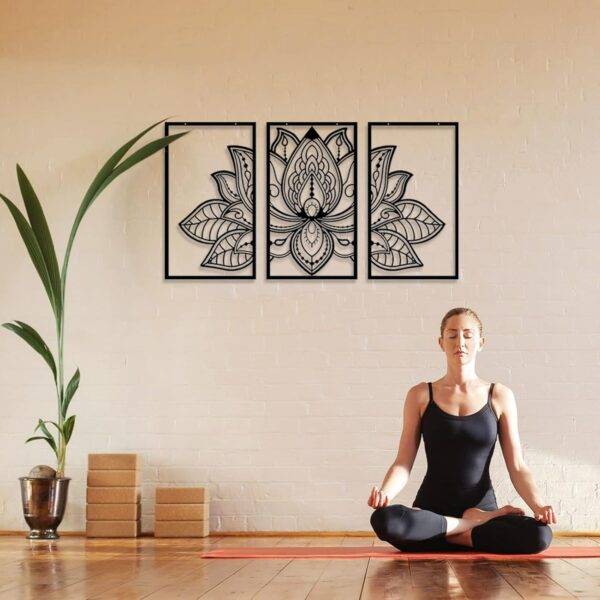 Diseño Mandala y plantas dividido en 3